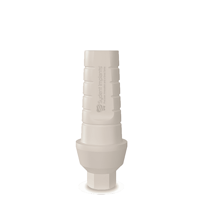 Temporary Peek Anatomic Abutment with Internal Hex for dental implants.