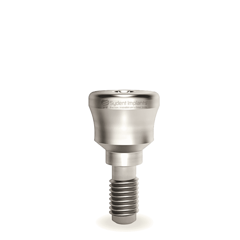 Titanium healing cap with Ø4.5 concave design for standard platform implants, internal hex connectio.