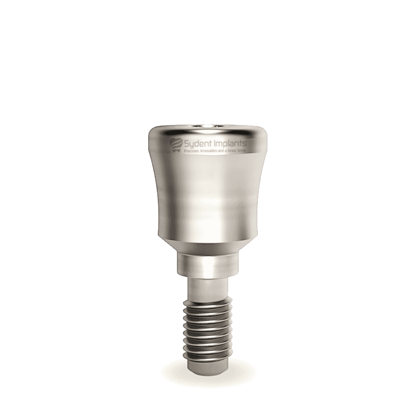 Concave golden titanium healing cap for dental implants, compatible with standard platform internal.