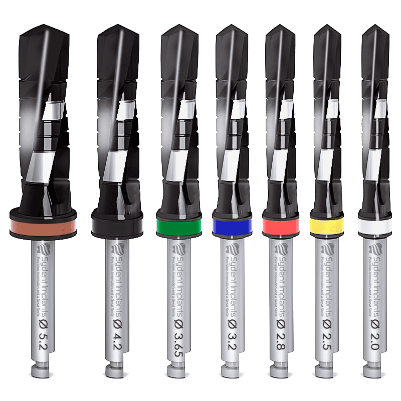 Premium Coated DNT2 External Irrigation Parallel Twisted Drill for Dental Implant