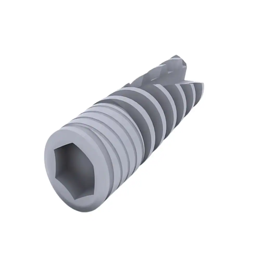 Pulsar® NP Internal Hex Spiral Implant Angle View