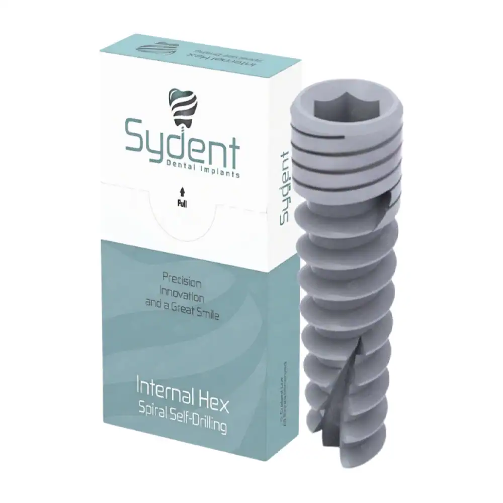 Sydent Pulsar® NP Internal Hex Spiral Implant with Box