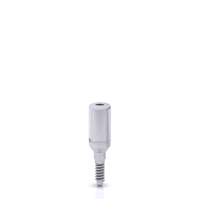 Healing cap for narrow platform dental implant with internal hex design. Ideal for post-surgical hea.