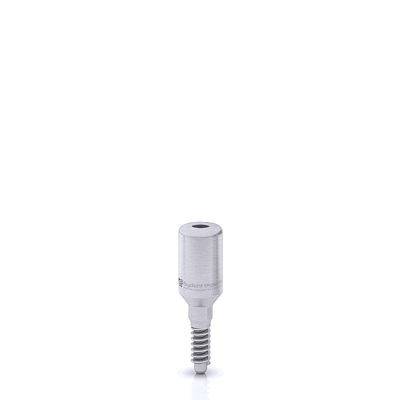 Healing cap for narrow platform dental implant with internal hex design.