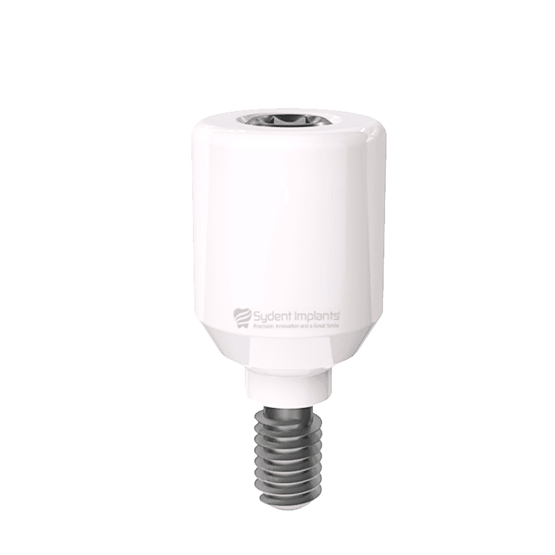 Zirconia healing cap with internal hex for dental implants, designed for optimal healing and tissue.