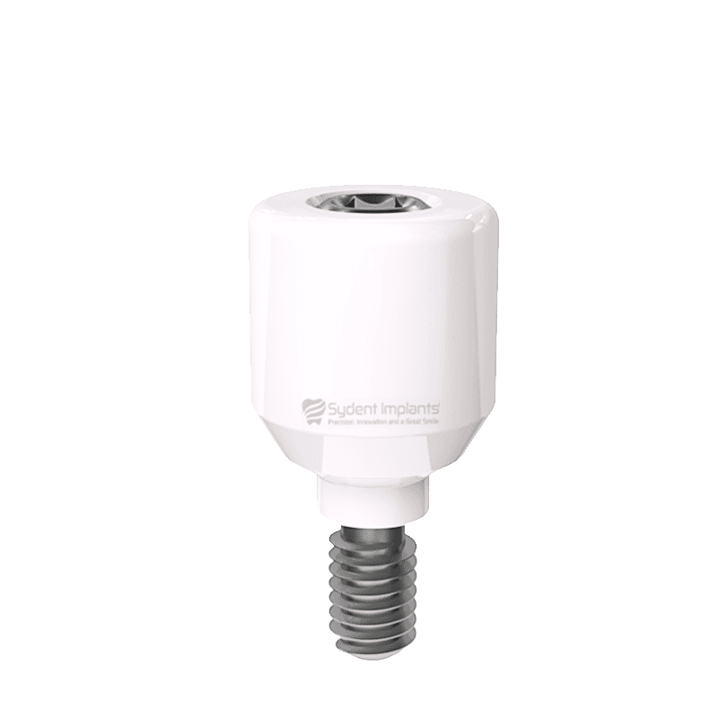 Zirconia healing cap with internal hex for dental implants, designed for optimal healing and integra.