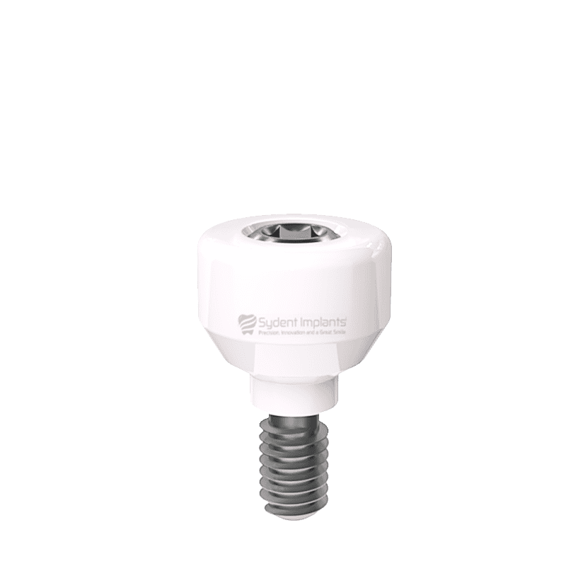Zirconia healing cap with internal hex for dental implants, designed for optimal healing and integra.
