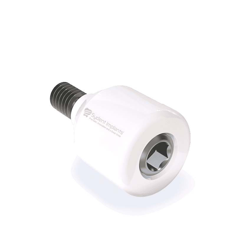 Zirconia healing cap with internal hex for dental implants, designed for optimal healing and integra.