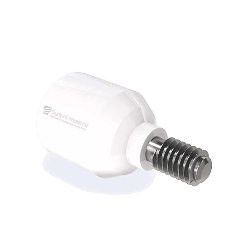 Zirconia healing cap for dental implants with internal hex connection. Ideal for optimal healing and.