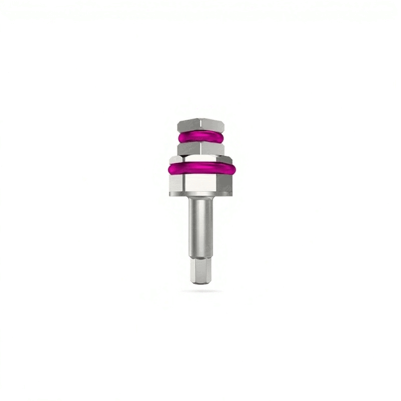 Hex driver adapter for dental implant tools, 2.1mm internal hex, precision engineering.