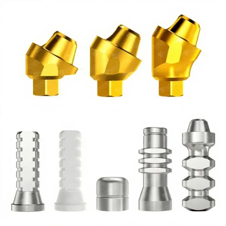 Full Kit of 30 Degree Golden Angled Multi-Unit Abutments with lab components - Sydent™