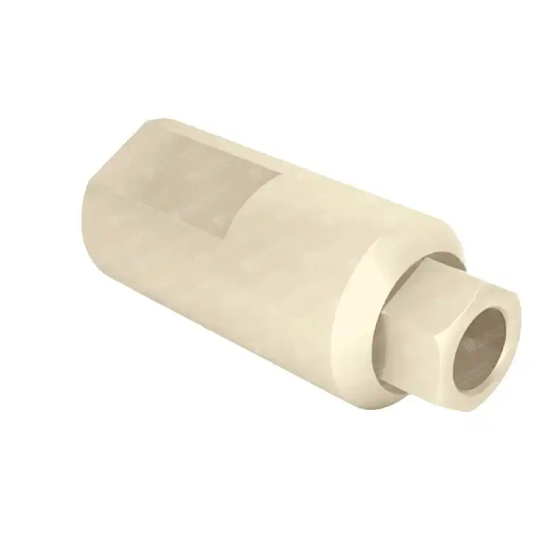 Abutment for dental implants with internal hex connection, designed for precise CAD/CAM fabrication.