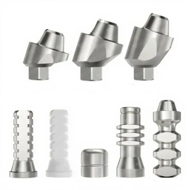 Full 17 Degree Titanium Angled Multi-Unit Set with analog, transfer, and caps - Sydent™