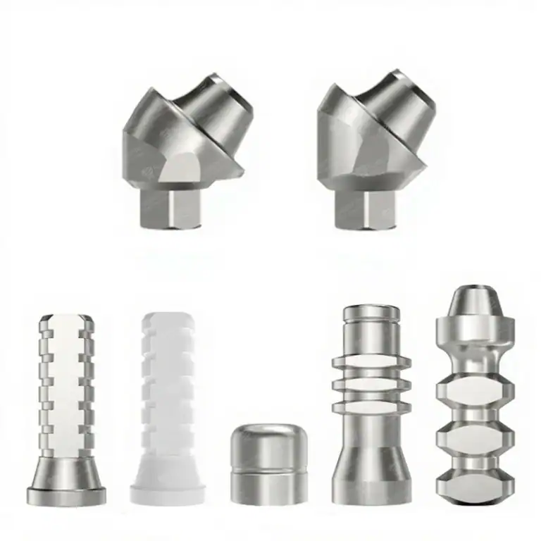 Full 45 Degree Titanium Angled Multi-Unit Set with analog, transfer, and caps - Sydent™