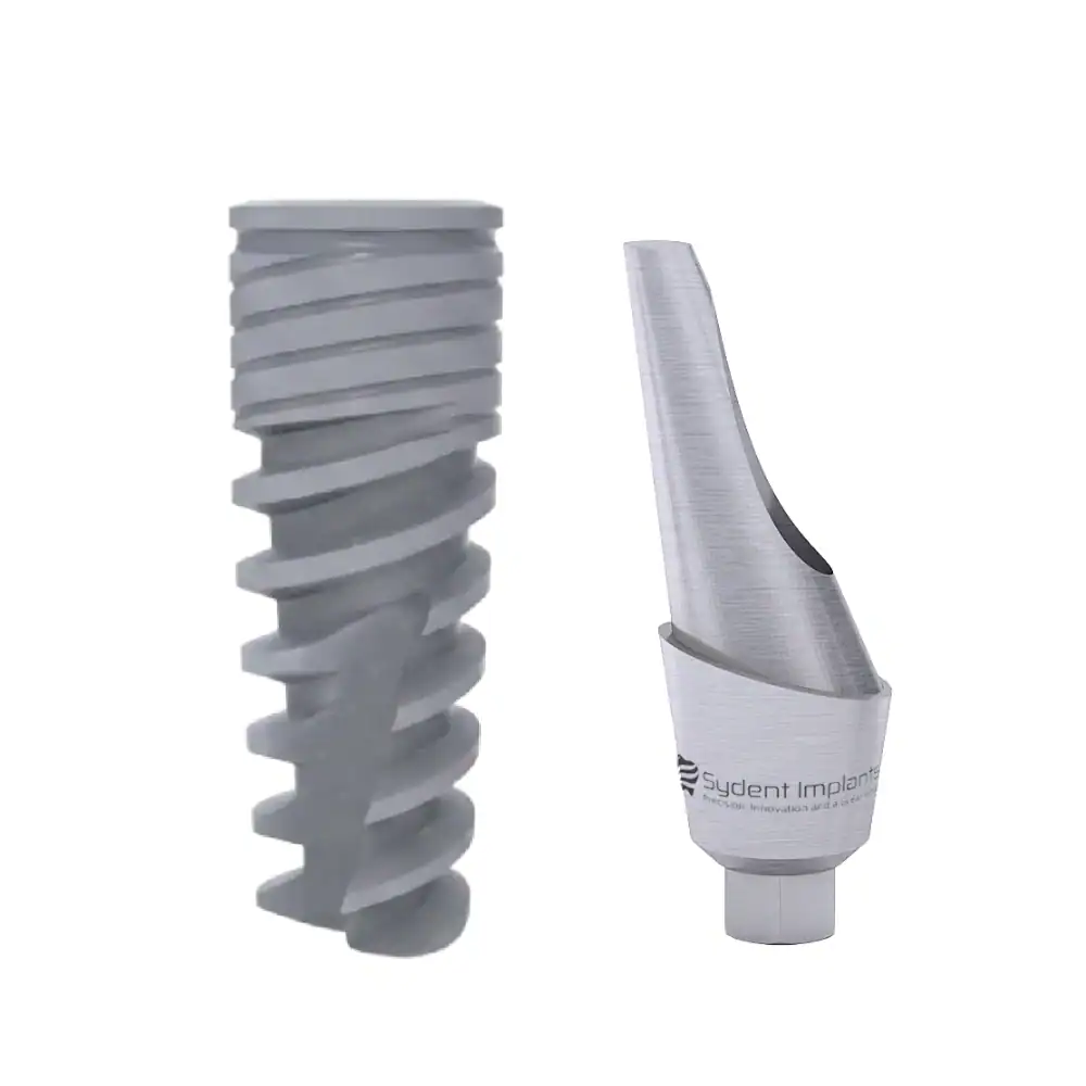 Pulsar Spiral Implant and Angled Titanium Abutment Bundle by Sydent